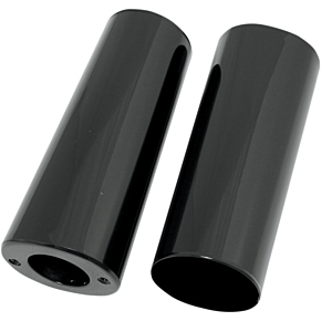 Fork Slider Covers - Gloss Black - Smooth - Extended +2" (8.5") 0411-0045