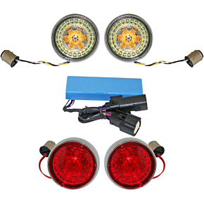Custom Dynamics Full Bullet Turn Signal Conversion Kit  - Chrome PB-SS-BB-C