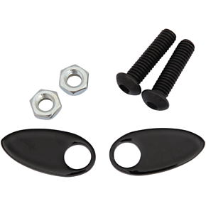 Cycle Visions Rear Turn Signal Cover Plate - Black CV-4813B
