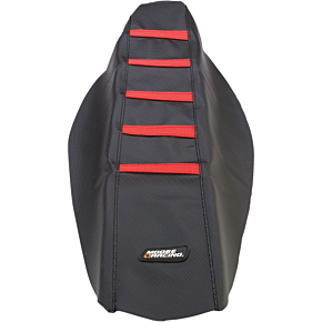 Moose Racing Ribbed Seat Cover - Red - Honda - 0821-1790