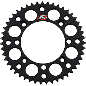 Renthal Sprocket - Black - 47 Tooth 121U-428-47GPBK