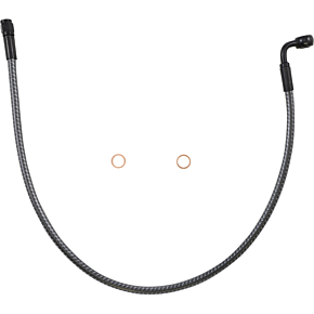 Brake Line - Front - 10 mm - 90° - 24" - KARBONFIBR AS77224