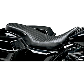 Le Pera Cobra Full-Length Seat - Pleated - Black - FL LK-079PT
