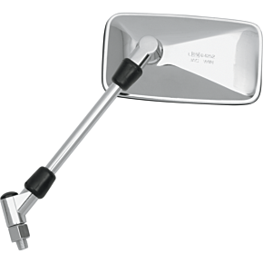 Parts Unlimited Universal Rectangle Mirror - Chrome