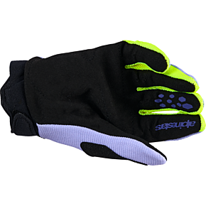 Youth Full Bore V2 Gloves - Purple/Fluo Yellow - 2XS 3540226-3175-2XS