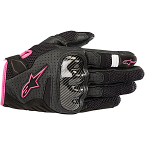 Alpinestars Stella SMX-1 Air V2 Gloves - Black/Fuschia - Small