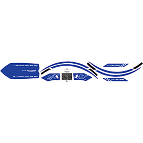 Graphics Kit for Tazer MX - Blue 10-80-100-BL