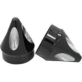 Front Axle Nut Cover - Black - Spike - Large/Small AXL-SPK-AN-TOUR