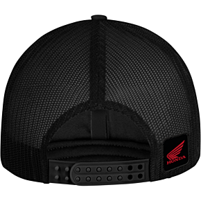 Honda Wing Flat Bill Hat - Black/Red NP21A-H3170