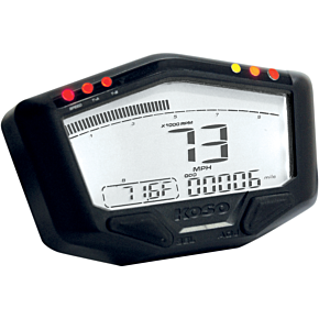 DB-02R Street/Race Speedometer - 4.28" W x 2.6" H x 1.05" D BA022W10