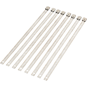 Moose Racing Cable Tie - Silver - 8" - 8 Pack