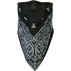 Face Mask - Facefit - Black Paisley FMV-100