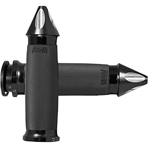 Grips - Custom Contour - Spike - Indian - Black IN-TO-CC-86-ASP