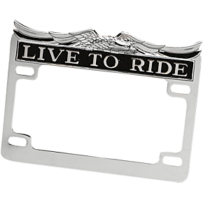 Chrome Live Ride License Frame DS-720809