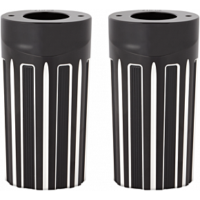 Fork Boot Covers - Black Anodized - 10-Gauge - FLHT 20-017