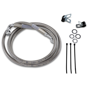 Brake Line - Front - +4" - Stainless Steel 1741-2658