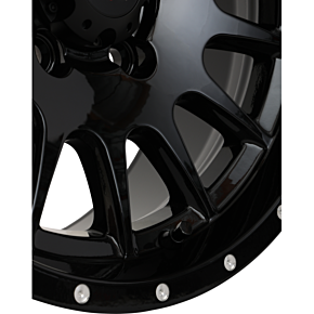 Wheel - HL25 - Front/Rear - Black - 15x7 - 4/156 - 4+3 (+10 mm) 15HL25-1256
