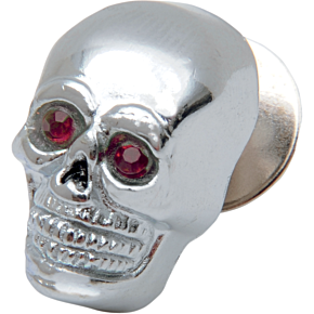 Skull with Red Eyes - Small - Chrome DS-190485