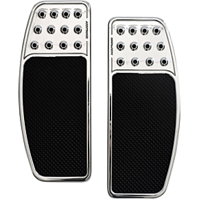 Accutronix Front Floorboards - Chrome w/ Rubber Inserts FBF01-DOC