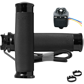 Grips - Heated - Custom Contour - Metric - Black MT-CC-86-ANO-HT
