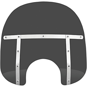 Fats Windshield - 15" - 7" Headlight - Dark Black Smoke MEM31210