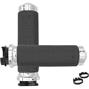 Grips - Memory Foam - Medium - Metric - Chrome MT-MF-63A-CH