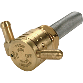 Forward Petcock - Raw Brass - 22mm 76-312F-BS