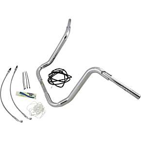 Fat Baggers Inc Handlebar Kit - Rounded Top - 16" - Chrome 809516