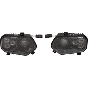 Moose Racing LED Headlight - RZR800/900 - Black - 2001-2225