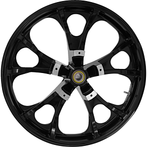 Wheel - Largo 3D - Front - Dual Disc/with ABS - Black/Chrome 3D-LGO213SB-ABST