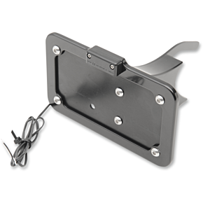 Side Mount License Plate - Black LPF121HV-B
