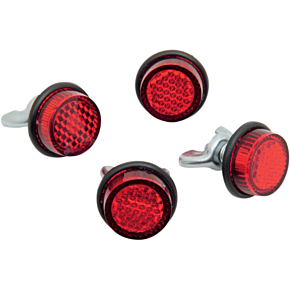 License Plate Reflectors - 4ct - Red CH4R