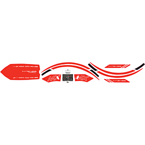 Graphics Kit for Tazer MX - Red 10-80-100-RD