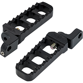 Joker Machine Adjustable Serrated Long Footpegs - Black - XL 08-61-3B
