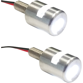 K and S Technologies Three-Beam License Plate Bolt Lights - Amber