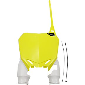 Acerbis Raptor Number Plate - Yellow/White - RMX