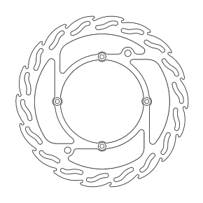 Brake Rotor - Front - Flame 110259-PU