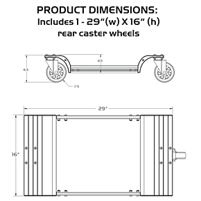 CALIBER Wheels - Trax Wheels 2.0 - Sled/Snowbike - Adjustable 13395