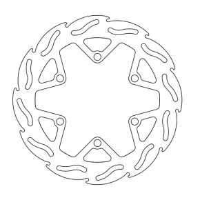 Brake Rotor - Front - Flame 110238-PU