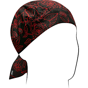 Flydanna® Head Wrap - Red and Black Roses Z206