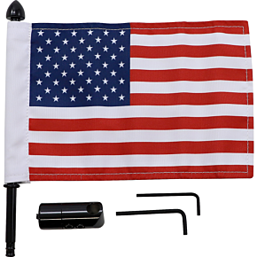 Luggage Rack Flag Mount - 1/2" Round - With 6" X 9" Flag BRFM-RDHB12