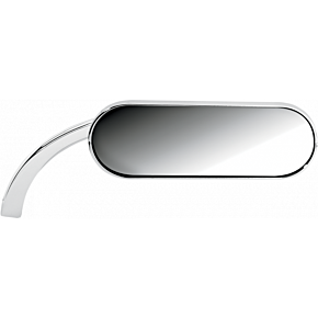 Mirror - Micro - Mini - Side View - Oval - Chrome - Left 13-406