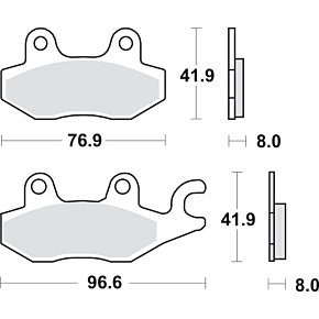 Scooter Brake Pads - Burgman 400 1721-1825