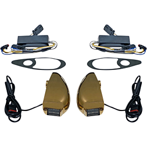 Custom Dynamics ProBEAM Road Glide Turn Signals - Gold PB-RG-TS-15-G