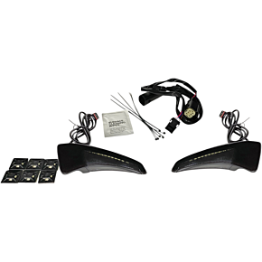 Custom Dynamics Sequential Tour Pak Seat Back Rest LED Lights - Black/Smoke - CVO CD-TPBR-14BCMSB
