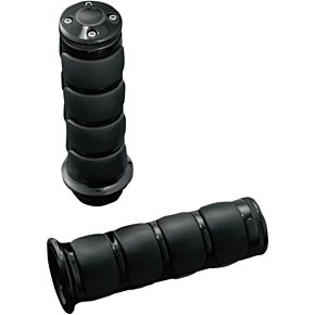 Kuryakyn Black ISO®-Grips for Metric Cruisers - 6345