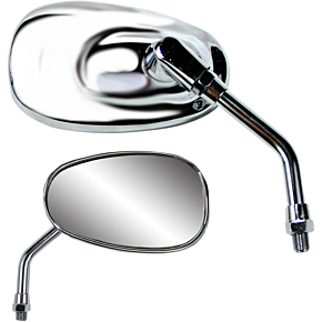 Parts Unlimited Mirror - Mini - Chrome