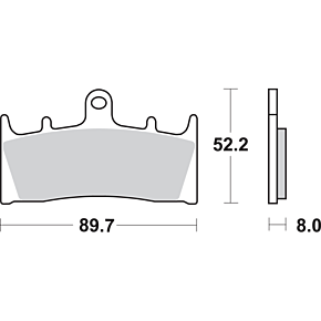 Sbs HS Brake Pads - Kawasaki/Suzuki - 686HS 686HS