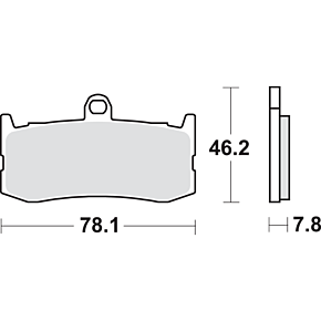 Dual Carbon Brake Pads - Daytona 675 864DC