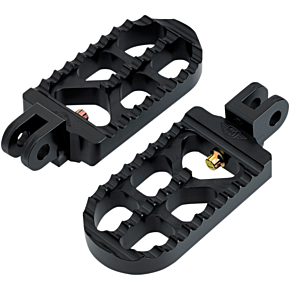 Joker Machine Adjustable Footpeg - Serrated - Long - Black 08-56-4B